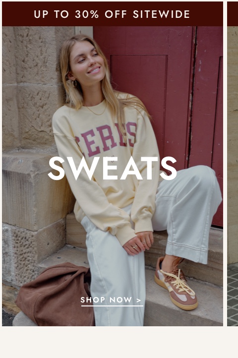Click to shop sweats now.
