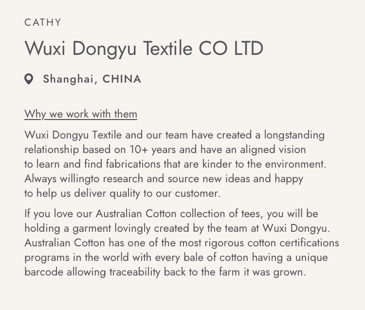 Wuxi Dongyu Textile CO LTD