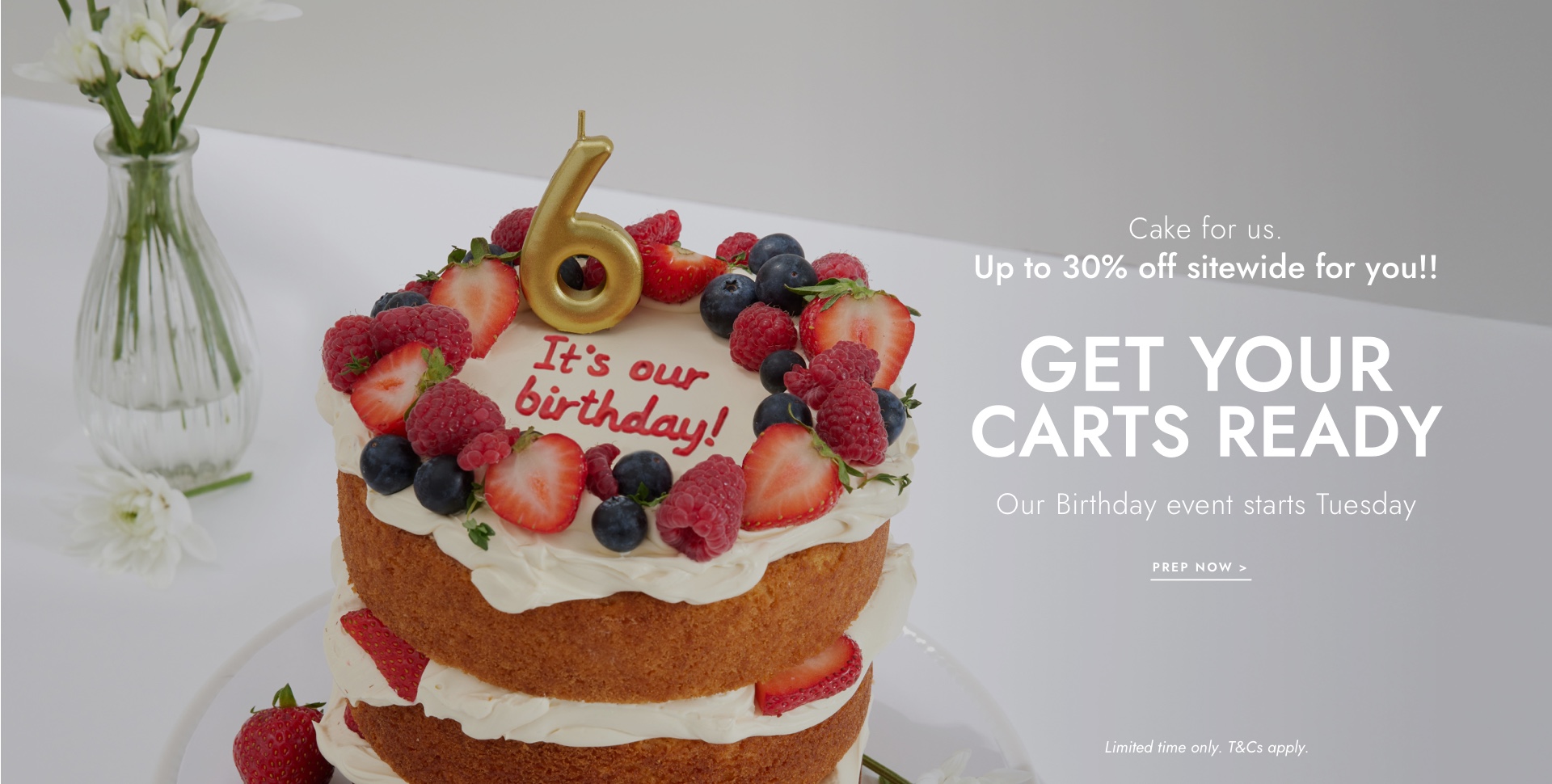 Get your carts ready. Click to prep.