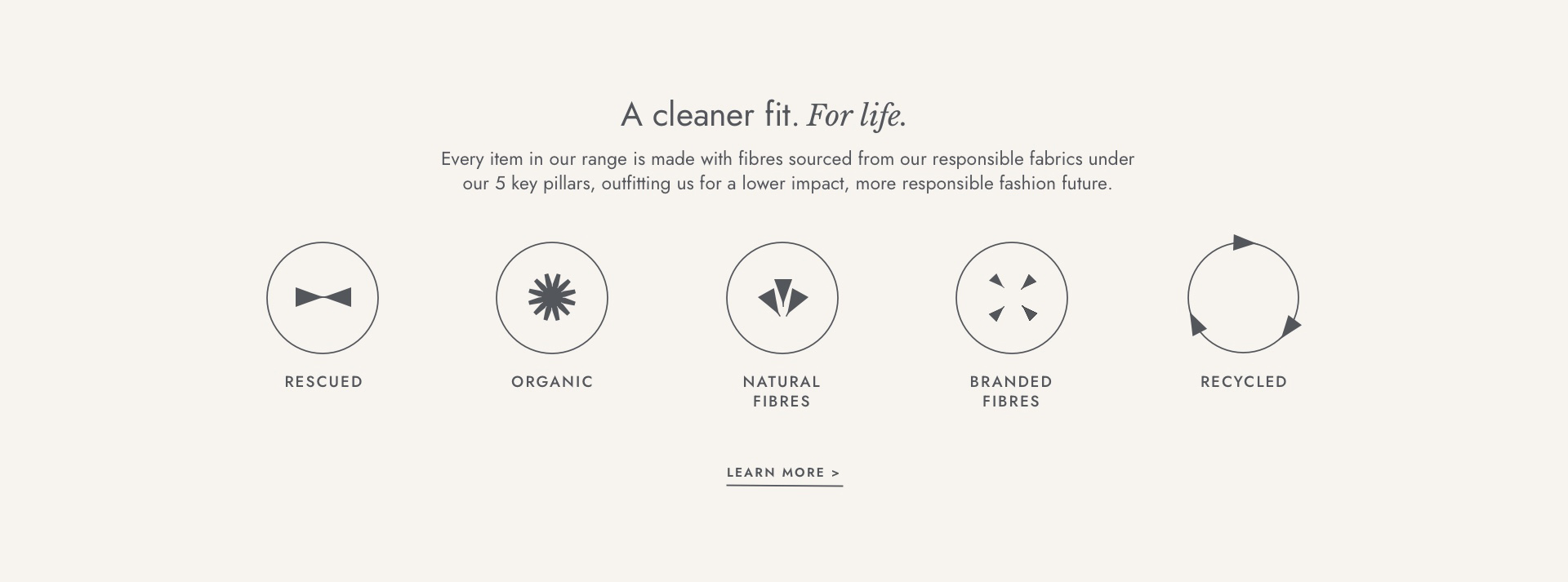 A cleaner fit. For life. Read more.