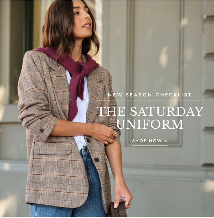 The Saturday Uniform. Click to shop.