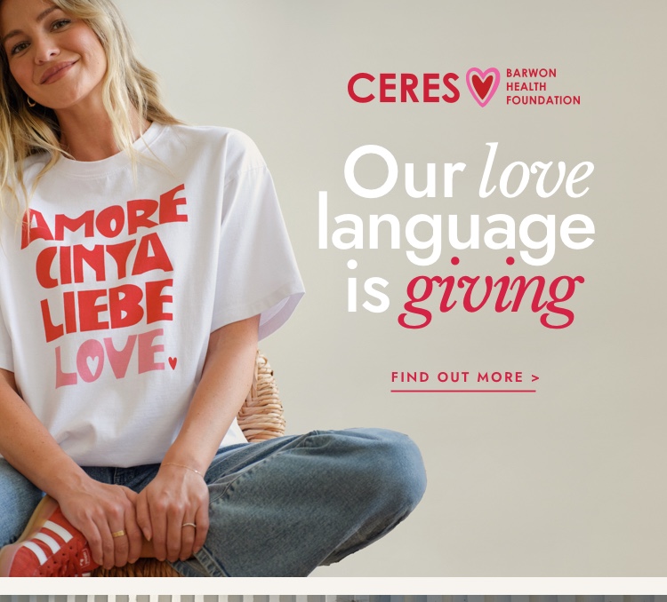 Our love language is giving. Click to shop