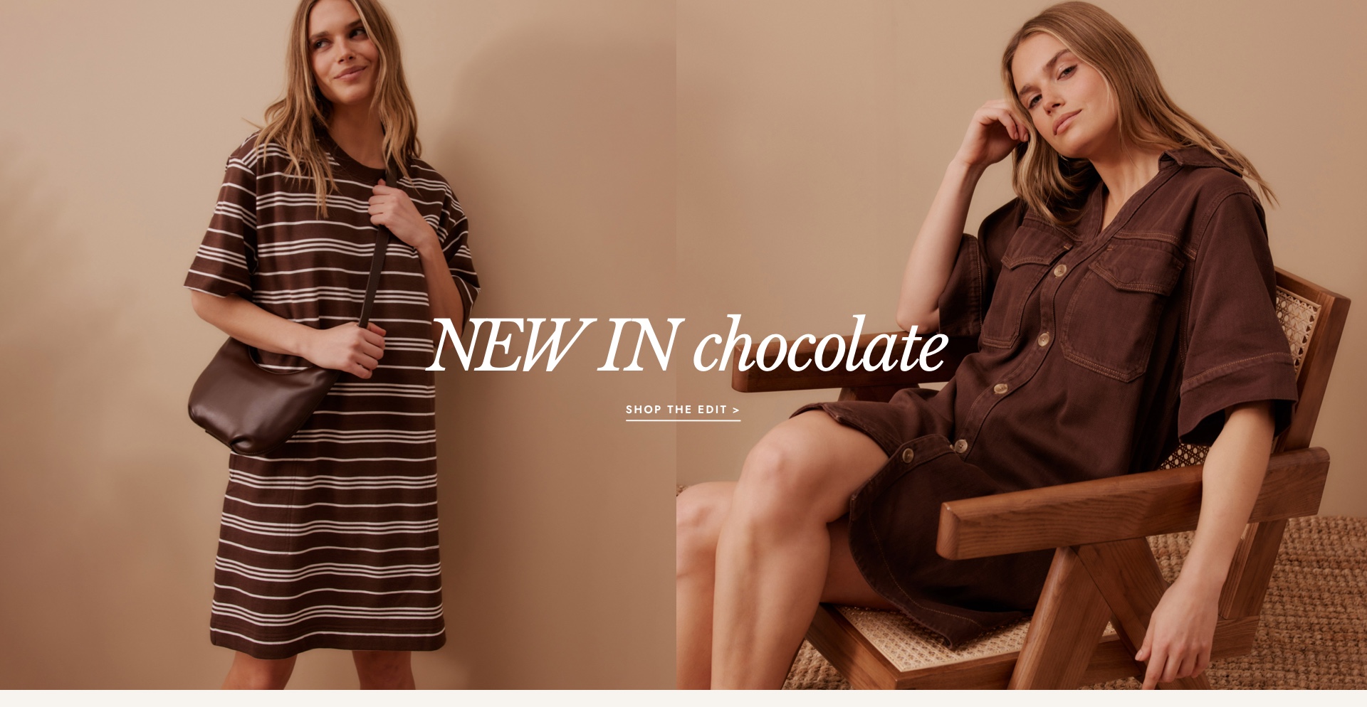 New In Chocolate. Click to shop.