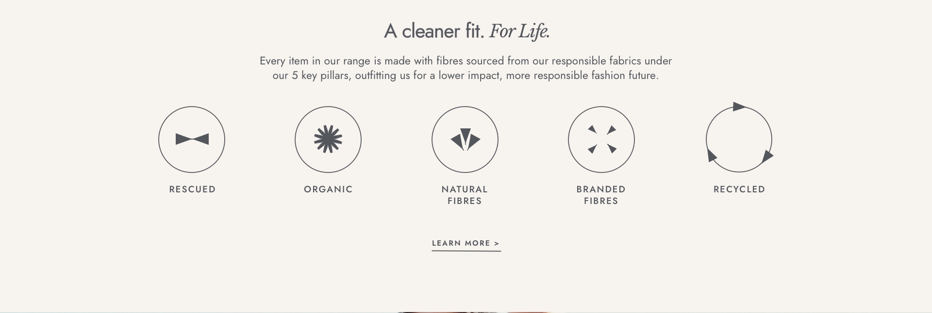 A cleaner fit. For life. Read more.