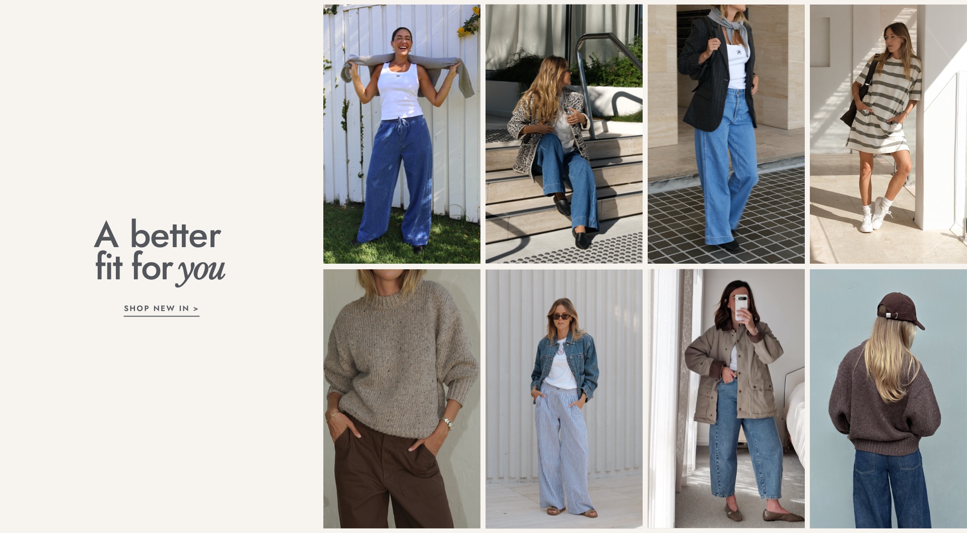 A better fit for you. Click to shop.