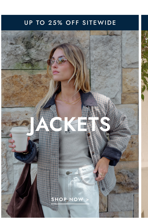 Click to shop jackets now.