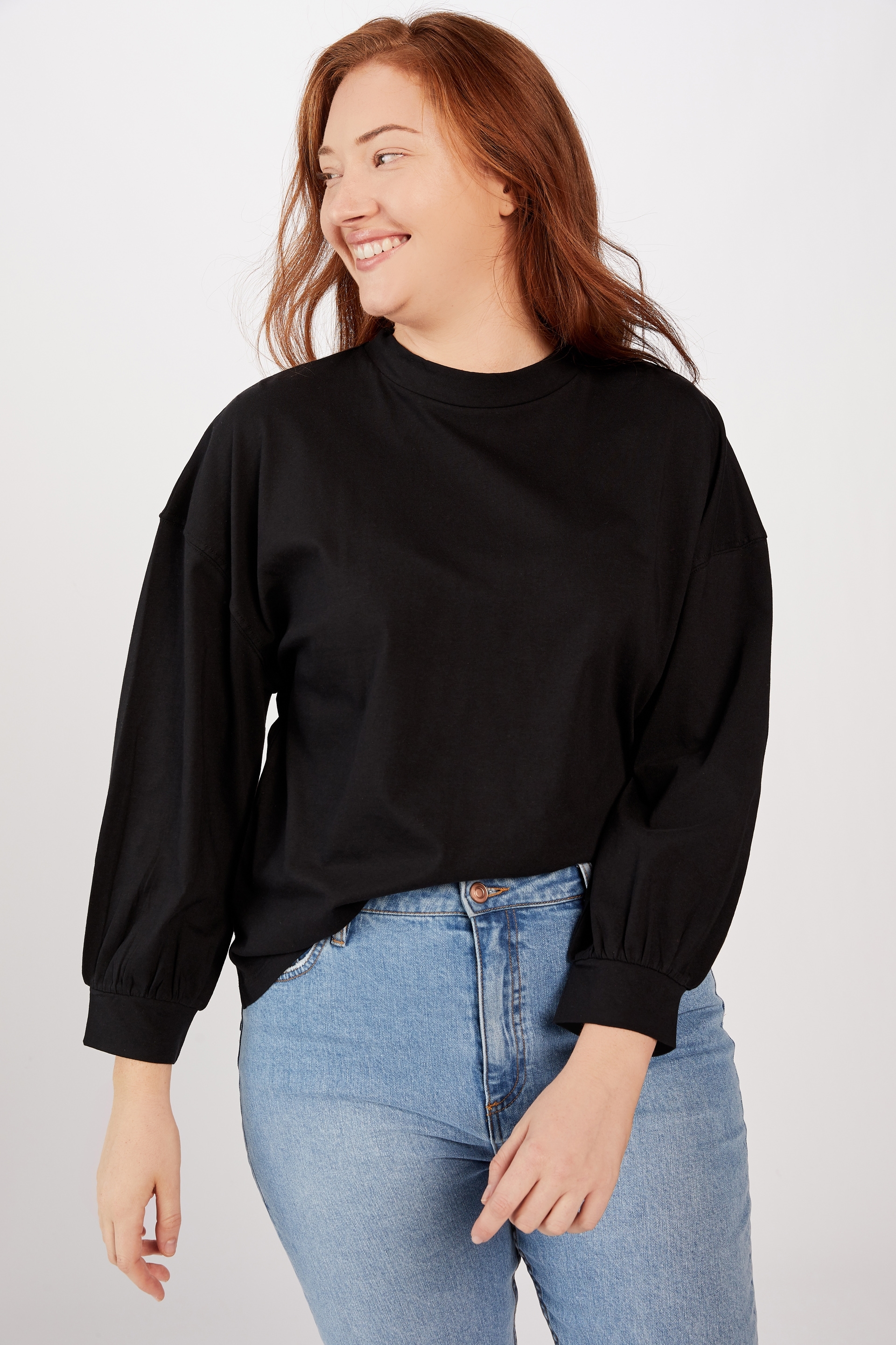 bell sleeve long sleeve top