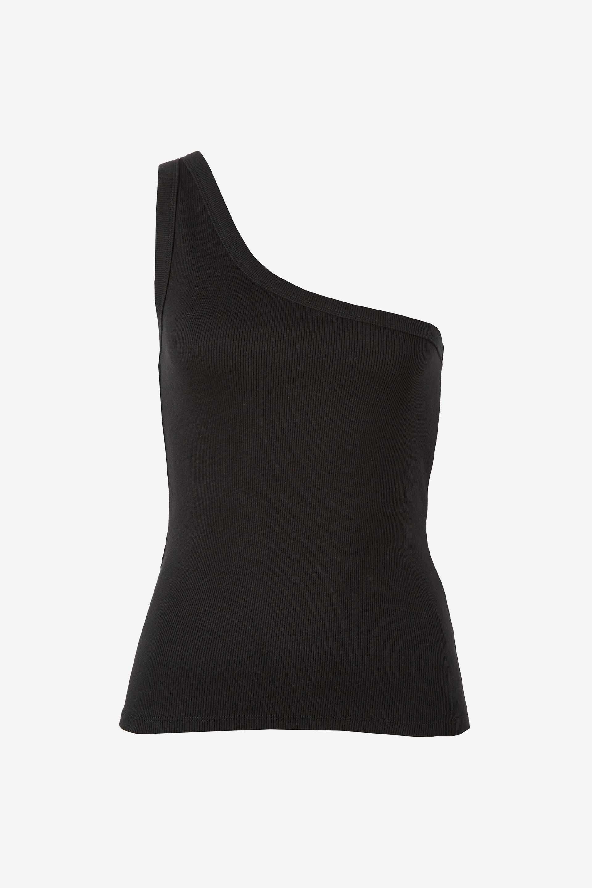 Organic Contour Rib One Shoulder Tank