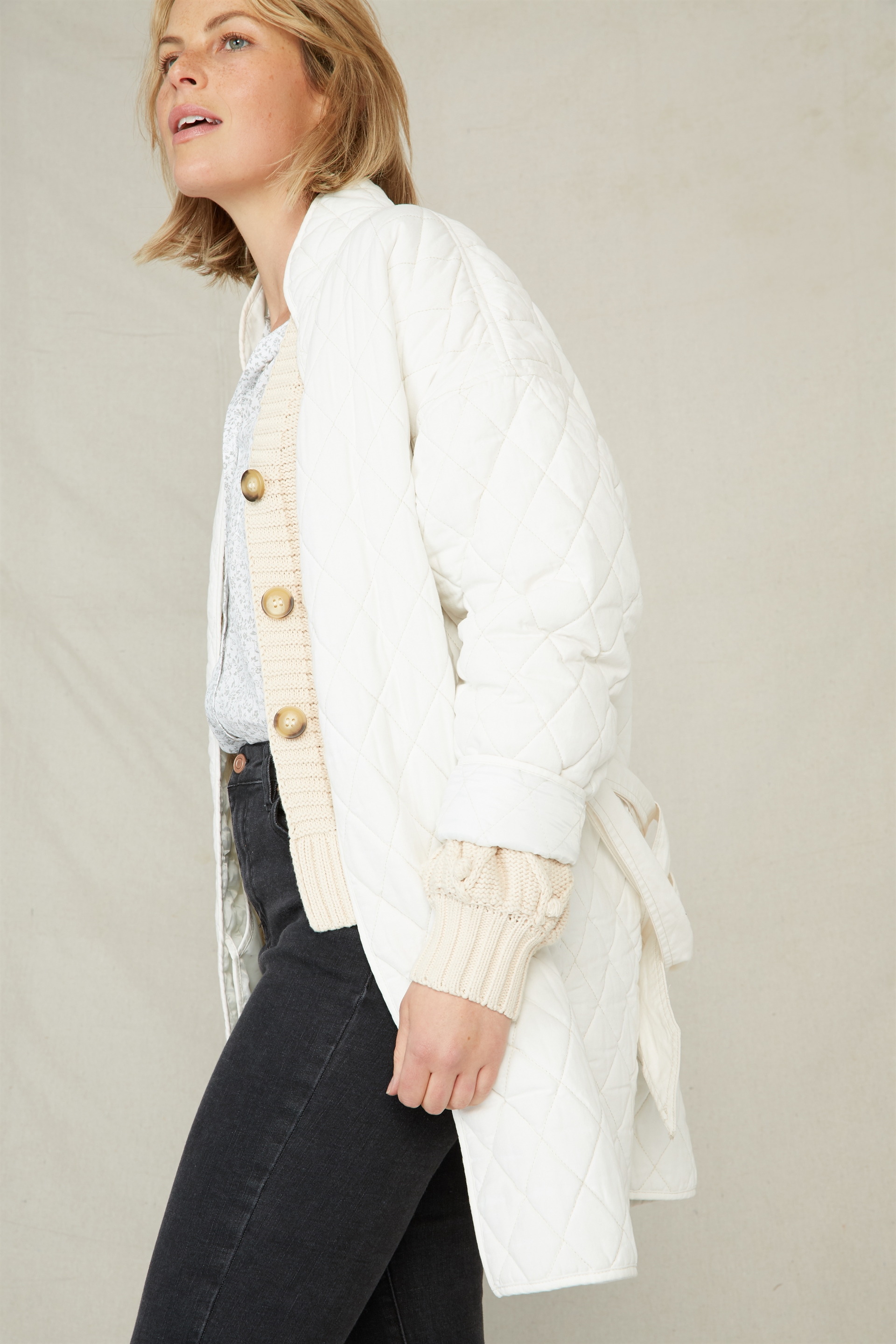 Quilted Kimono Jacket