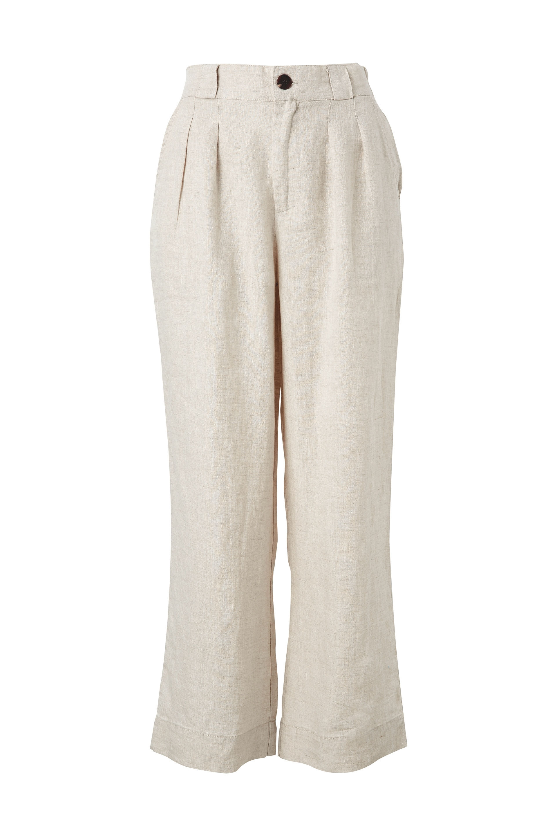 Linen Pleat Front Pant